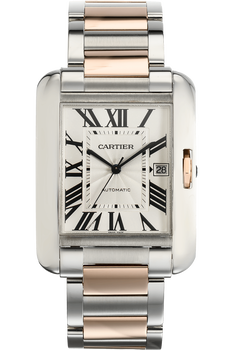 Tank Anglaise XL Rose Gold and Stainless Steel Automatic