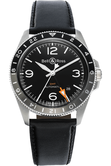 BR V-93 GMT Stainless Steel Automatic