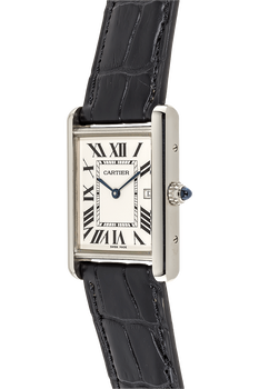 Tank Louis White Gold Quartz