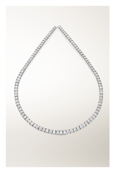 Emerald Cut Rivi&eacute;re Necklace