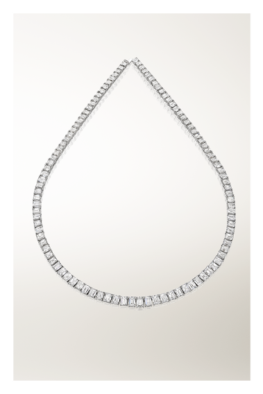 Emerald Cut Rivi&eacute;re Necklace