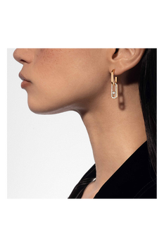 Move Link Earrings in Yellow Gold