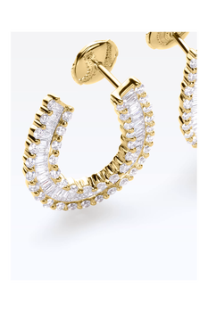 Baguette Love Earrings