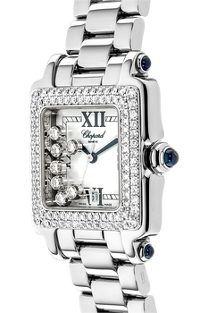 Happy Sport White Gold and Stainless Steel Quartz