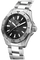 Aquaracer Quartz Mens Black Steel Watch