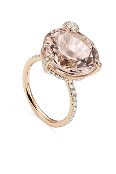 Peekaboo Morganite Ring