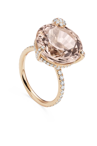 Peekaboo Morganite Ring