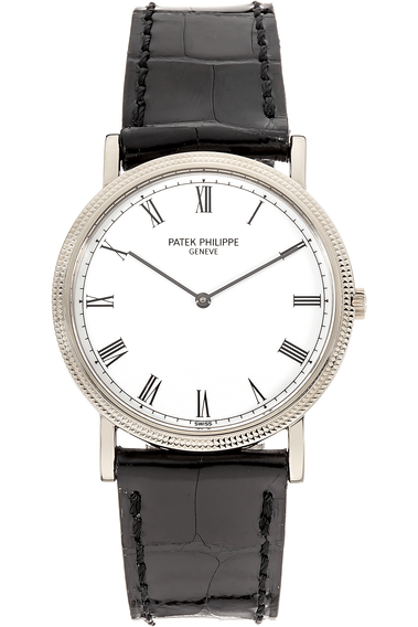 Pre Owned Patek Philippe Calatrava Reference 3520 White Gold Manual