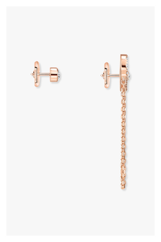 Move Uno Chain and Stud Earrings in Pink Gold
