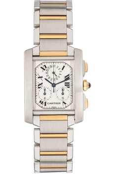 Tank Francaise Chronograph Yellow Gold and Stainless Steel Quartz