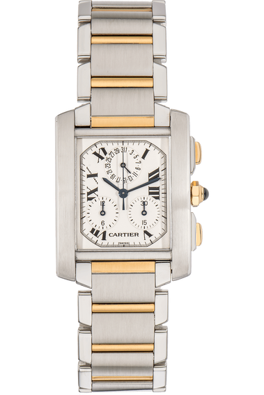 Tank Francaise Chronograph Yellow Gold and Stainless Steel Quartz
