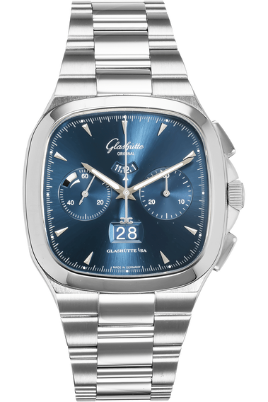Seventies Chronograph Panorama Date Stainless Steel Automatic