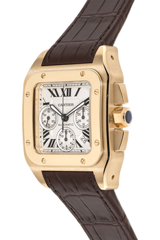 Santos 100 Chronograph Yellow Gold Automatic