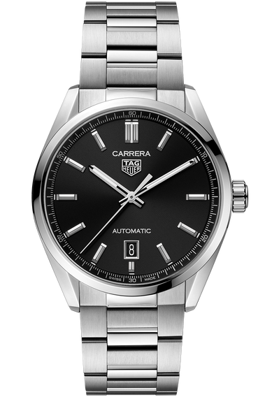 TAG Heuer Carrera Calibre 5 Automatic Black Steel Watch WBN2110.BA0639