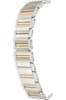 Tank Francaise Yellow Gold and Stainless Steel Quartz