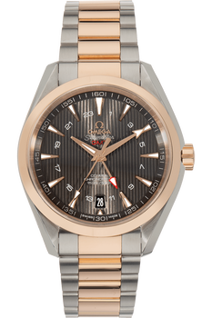Seamaster Aqua Terra Co-Axial GMT Rose Gold and Stainless Steel Automatic