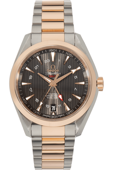 Seamaster Aqua Terra Co-Axial GMT Rose Gold and Stainless Steel Automatic