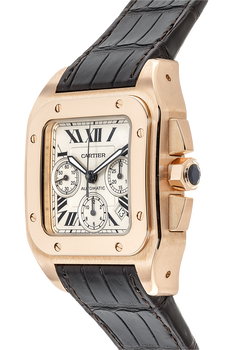 Santos 100 Chronograph Rose Gold Automatic