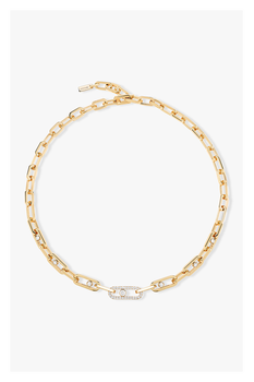 Move Link Chain Necklace in Yellow Gold