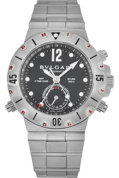 Pre Owned Bulgari Diagono Professional GMT Automatic SD38SGMT