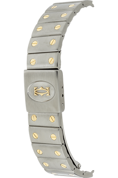Santos Galbee Yellow Gold and Stainless Steel Quartz