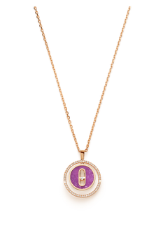 Bucherer Exclusive Lucky Move Lepidolite SM Pendant in Pink Gold