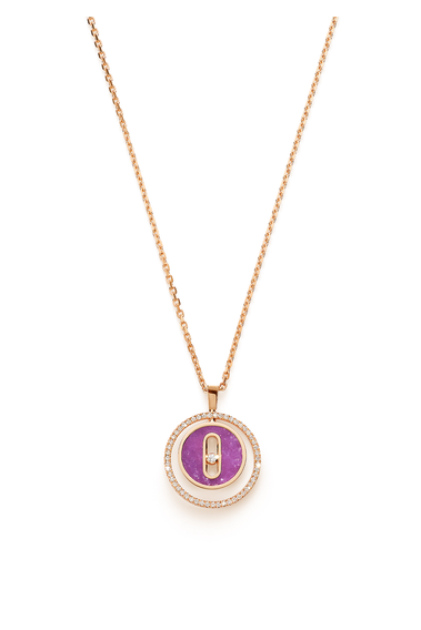 Bucherer Exclusive Lucky Move Lepidolite SM Pendant in Pink Gold