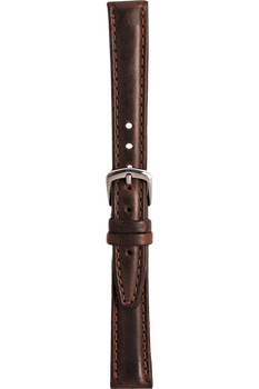 18 mm Brown Oil-Tanned Leather Strap