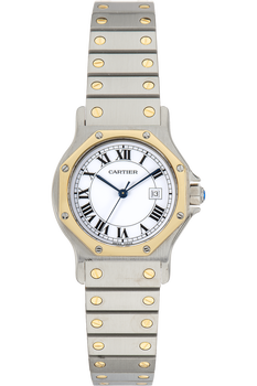 Santos Yellow Gold and Stainless Steel Quartz