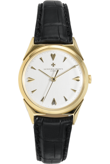 Round Circa 1950&#39;s Yellow Gold Manual