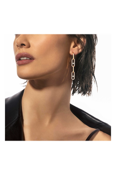 Move Link Transformable Earrings in Pink Gold