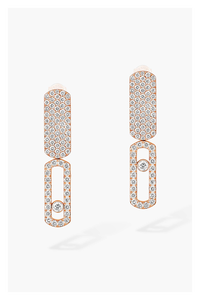 Imperial Move SM Earrings in Pink Gold