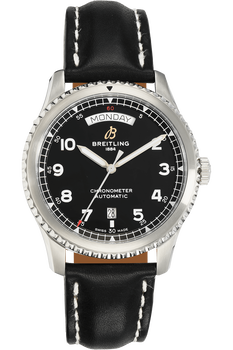 Aviator 8 Day &amp; Date Stainless Steel Automatic