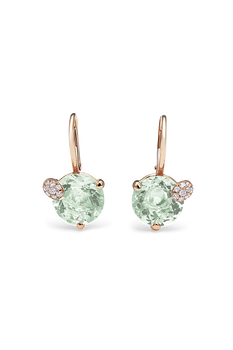 Peekaboo Prasiolite Ear Pendant