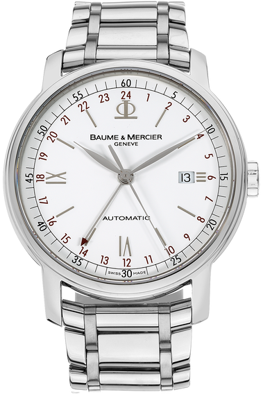 Pre Owned Baume Mercier Classima Executives XL GMT Stainless Steel Automatic