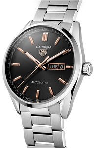 Carrera Calibre 5 Automatic Black Steel Watch