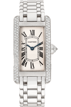 Tank Americaine White Gold Quartz