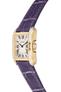 Tank Anglaise Small Yellow Gold Quartz