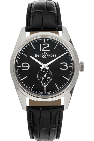 Pre Owned Bell Ross BR 123 Officer Black BR123 95 SP