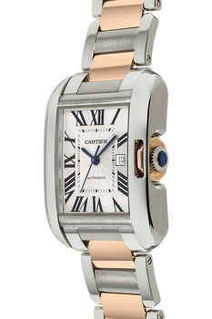 Tank Anglaise Rose Gold and Stainless Steel Automatic