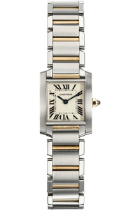 Tank Francaise Yellow Gold and Stainless Steel Quartz