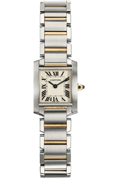 Tank Francaise Yellow Gold and Stainless Steel Quartz