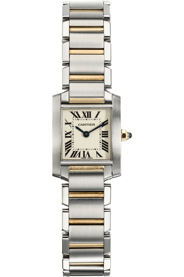 Tank Francaise Yellow Gold and Stainless Steel Quartz