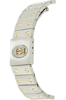 Santos Yellow Gold and Stainless Steel Quartz