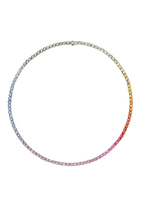 Pastello Rainbow Riviere Necklace