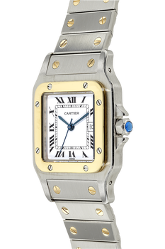 Santos Yellow Gold and Stainless Steel Quartz