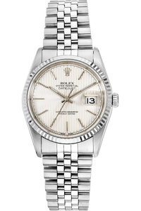 datejust white gold and stainless steel automatic