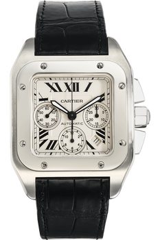 Santos 100 Chronograph Stainless Steel Automatic