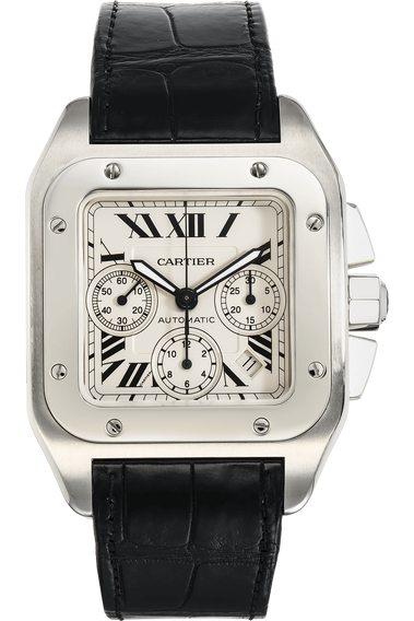 Santos 100 Chronograph Stainless Steel Automatic