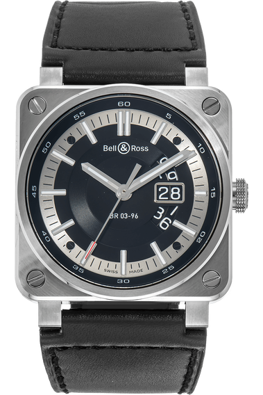 BR 03-96 Grande Date Stainless Steel Automatic